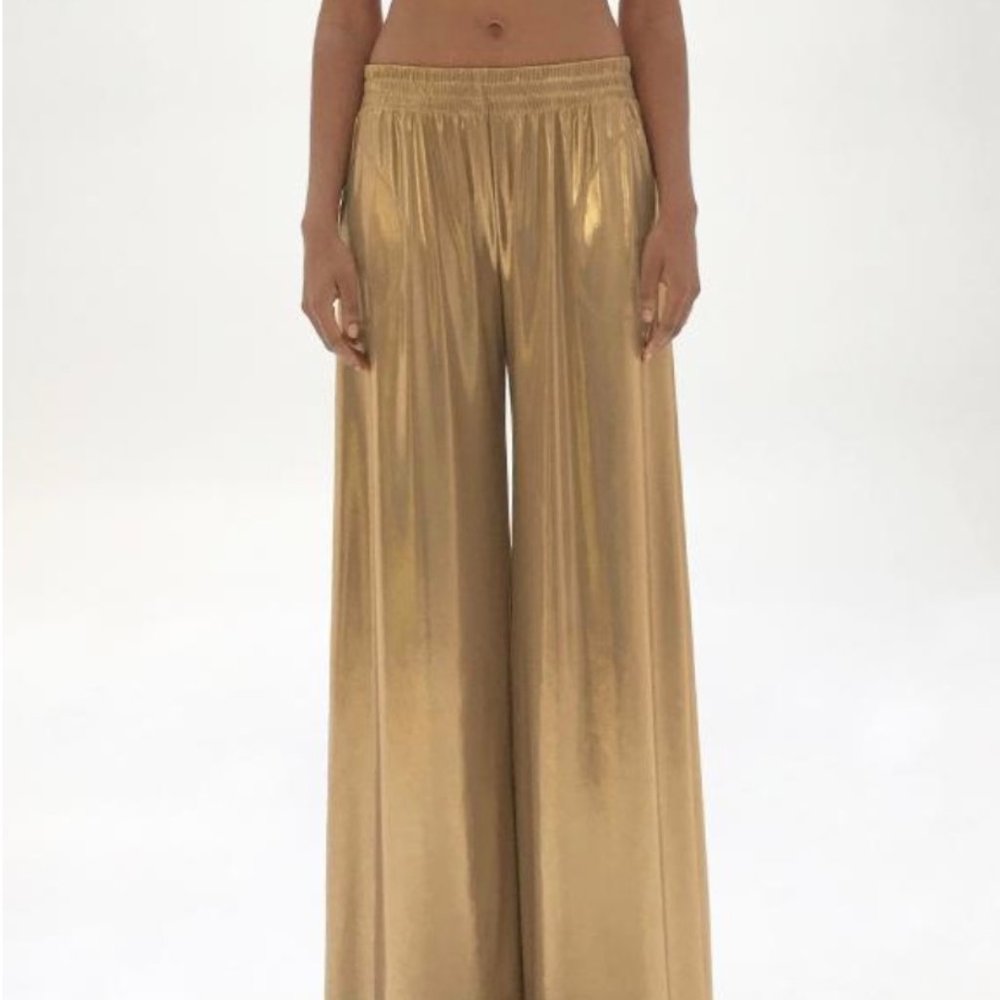 Norma Kamali Boyfriend Elephant Sweatpants - Gold